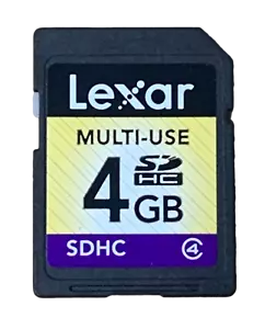 Genuine Lexar 4GB SDHC Secure Digital Memory Card SD Nintendo 3DS - Picture 1 of 1
