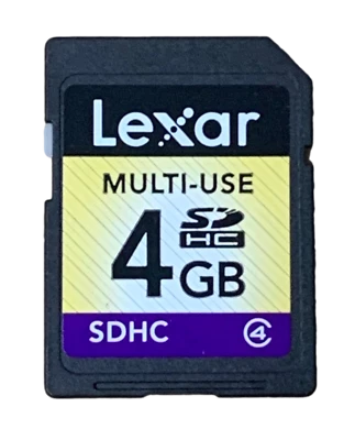 Genuine Lexar 4GB SDHC Secure Digital Memory Card SD Nintendo 3DS - Image 1 of 2