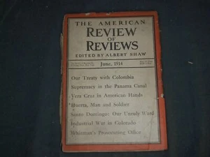 1914 JUNE THE AMERICAN REVIEW OF REVIEWS MAGAZINE - COCA-COLA BACK COVER -B 6567 - Bild 1 von 9