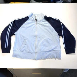 Vintage Venezia Women's 18-20 Two Tone Blue Zip Up Soft Stylish FAST SHIPPING - Picture 1 of 6