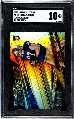 2023 Panini Select Michael Mayer Turbocharged SILVER PRIZM SGC 10 GEM MINT RC - Image 1 of 2