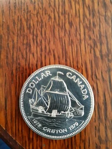 Canada Dollar 1979, Silbermünze 1979 Elizabeth II D.G. Regina griffon - Bild 1 von 2