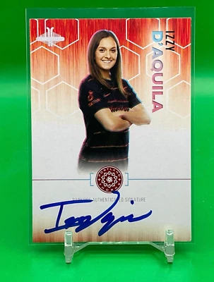 2023 Parkside NWSL Vol 1 #SS-ID Izzy D'Aquila Red Hex Rookie Auto RC #D 43/99 - Image 1 of 2