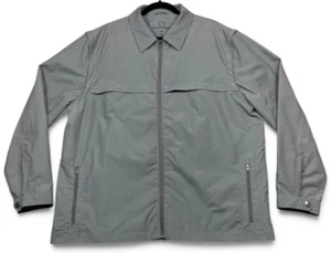 Scottevest Jacket Mens XL Gray Convertible Vest Full Zip Pockets Tec Travel - Picture 1 of 17