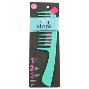 Conair 3-in-1 All Hair Types Hair Comb - Picture 1 of 2