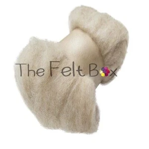 Carded Sliver Needle Felting Corriedale Fibres Beige Skin Tone Peachy Beige - Picture 1 of 1