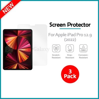 3-Pack LCD Ultra Clear HD Screen Shield Protector for Apple iPad Pro 12.9 (2022) - Image 1 of 4