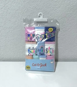 Cat & Jack - Hipsters Girls Panties Size 12 - 10 pack - Picture 1 of 4