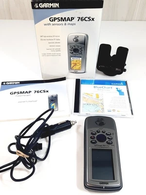 Garmin GPS Map76CSx With Mount Instruction Book Parts Or Repair Bundle  - Image 1 of 4