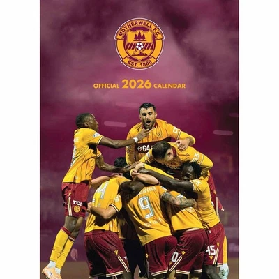GRANGE COMMUNICATIONS LTD Motherwell FC A3 Calendar 2026 - Football - Month To View