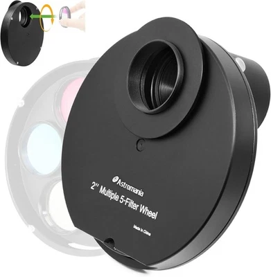 Rueda de filtro múltiple de 5 posiciones Astromania de 2" para 2  Foto 1 de 4