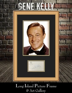 Gene Kelly Schauspieler/Sänger/Tänzer signierte Hotelkarte individuell gerahmtes Foto - Bild 1 von 4