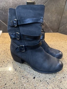 Gebrauchte Damen Rockport Leder Stiefel, schwarz, Größe 41,5, US Größe 10 - Bild 1 von 5