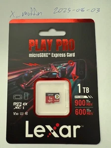 Lexar PLAY PRO microSD Express Card 1 TB - Nintendo Switch 2 SD card 1TB - NEW - Picture 1 of 2
