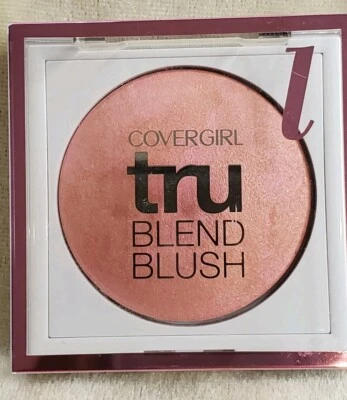 COVERGIRL Tru Blend BLUSH 100 LIGHT ROSE 3g / 0.1 oz New Sealed - Image 1 of 4