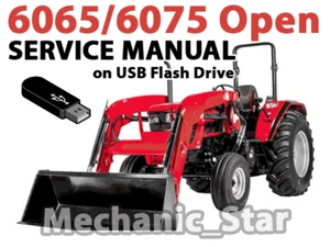 Mahindra 6065 6067 OS Tractor Service + Operators + Loader Manuals (USB) LATEST - Picture 1 of 4