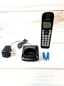 Panasonic KX-TGDA52 Black Cordless Handset w/ Charging Station Tested & Working - Picture 1 of 11