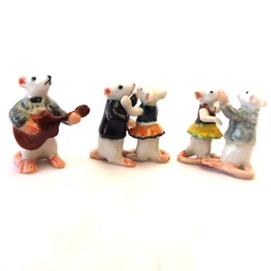 KLIMA X742 Miniature statuette porcelaine- SOURIS BLANCHE DANSE MOUSE - Imagen 1 de 6