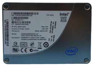 80 GB SSD SATA INTEL SSDSA2M080G2HP CVPO021500W7080JGN #NFP800 - Bild 1 von 1