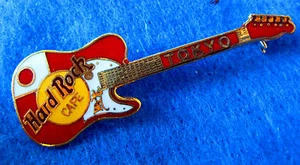 GUITARRA TELECASTER KAMIKAZE BANDERA ROJA JAPONESA TOKIO JAPÓN Hard Rock Café PIN - Imagen 1 de 1