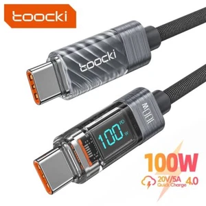 100W 5A USB C To USB C Cable Type C PD Fast Charging Cable For Macbook Samsung - Picture 1 of 10