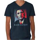 Black History Vintage Barack Obama BLM Hope V-Neck T Shirts Tees for Men Women