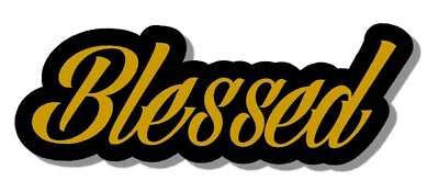 Blessed JDM Drifting Racing Drag Drift Race Color Bronce Vinilo Adhesivo Impreso Foto 1 de 2