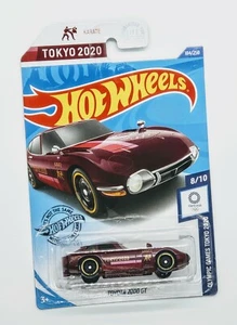 2020 HOT WHEELS Olympic Games Tokyo 2020 TOYOTA 2000 GT Burgundy New L CASE NIP - Picture 1 of 1