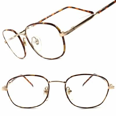 Monturas ópticas doradas clásicas verdaderas vintage de moda antigua Foto 1 de 4