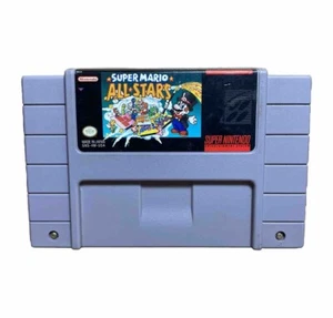 Super Mario All-Stars SNES Super Nintendo Authentic 1992 Cart Only Tested - Picture 1 of 2