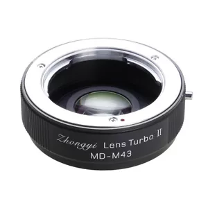 Verbesserte Version Objektiv Turbo II Adapter für Minolta MD MC Objektiv auf M43 MFT OM-D GH - Bild 1 von 3