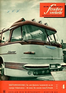 Zeitschrift DER DEUTSCHE STRASSENVERKEHR Heft 4/1955 TATRA BELLA ESO CSEPEL IFA - Bild 1 von 4