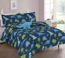 6/8-PC PRINTED COMFORTER BEDDING BED SET FOR KIDS AND TEENS WITH FURRY TEDDY 
