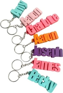 Personalisierter Name Schlüsselring, Schlüsselanhänger - 3D gedruckt, personalisiert, Name, 3D, Party - Bild 1 von 2