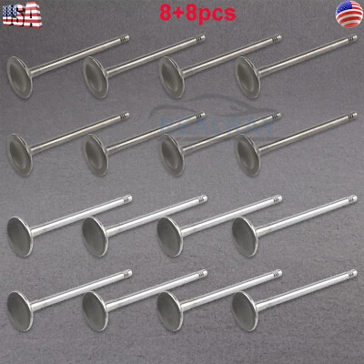 8 Intake Valve + 8 Exhaust Valves For Volvo S60 S90 V60 V90 XC40 XC60 XC90 2.0T - Image 1 of 4