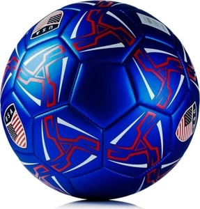 GX TOUR+ Soccer Football Size 5 Official Ball Weight British Union Jack Blue - Picture 1 of 4