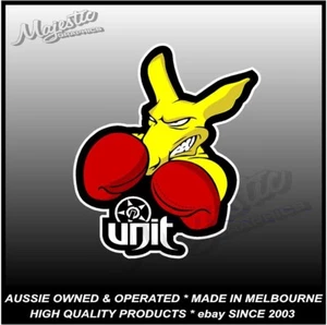 UNIT - BOXING KANGAROO - 130mm x 110mm - DECAL / STICKER - Imagen 1 de 1