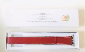 Apple Watch Band 42mm Genuine Leather iWatch Wrist Replacement Strap 1,2,3,4,5 - Picture 1 of 3