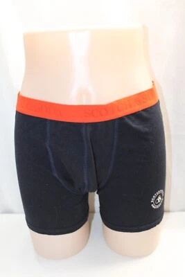 SCOTCH&SODA COMFY Mens Black & Orange COTTON Underwear Boxer Pouch Briefs Medium - Image 1 of 4