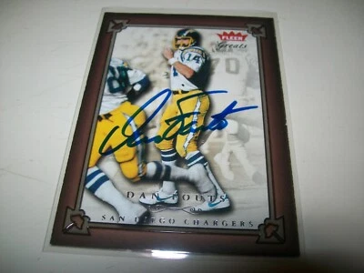2004 FLEER GREATS DAN FOUTS AUTOGRAPH SIGNED AUTO #11 SAN DIEGO CHARGERS - Image 1 of 2