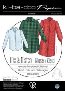 Patrón de corte Kibadoo Mix & Match - Blusa / Vestido - Imagen 1 de 2