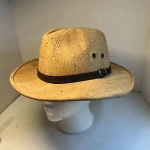 Klassischer australischer Fedora Korkhut Damen Herren Kopfbedeckung Outback - Bild 1 von 7