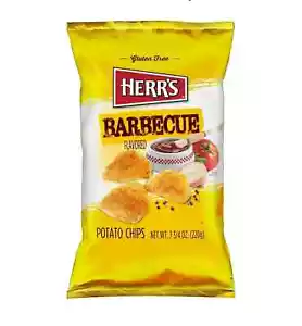 Nuovo barbecue Herr's patatine aromatizzate senza glutine 7,25 once - Foto 1 di 2