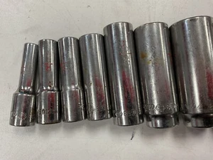 Matco 9 Piece 3/8" Drive Deep 6 Pt. Socket Set. SAE. - Picture 1 of 3