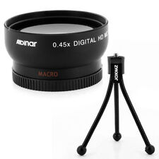 HD Wide Angle Lens + Macro + tripod Fo Canon Vixia HF R72 R700 R70 R600 R62 R60 