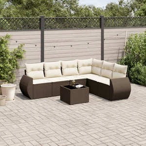 Vidaxl Gartenmöbel Sofa Garnitur Gartengarnitur Garten Sitzgruppe 6-tlg. Beige v - Bild 1 von 84