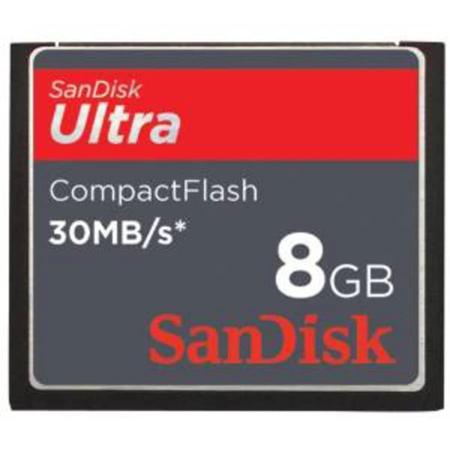 SanDisk Ultra 8GB/30MB Compact Flash Card (SDCFH-008G-A11)