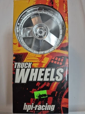 HPI racing truck wheels GT5 wheel Chrome # 3007 - Image 1 of 3