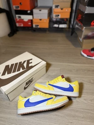 Talla 11.5W - Travis Scott x Air Jordan 1 Retro OG SP Low Canary (DZ4137-700) Foto 1 de 4