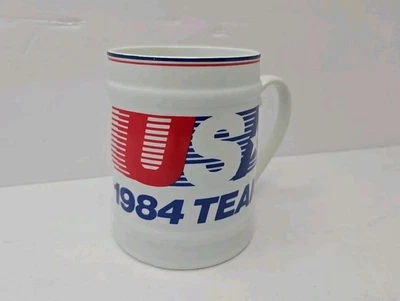 1984 USA Team Summer Olympic Games Beer Stein Large Mug Cup LA Collectible - Image 1 of 4